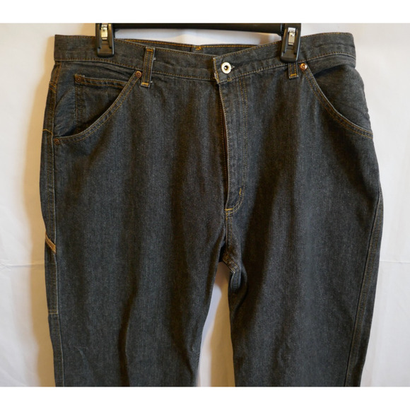 VTG Polo Jeans Company Ralph Lauren 5-POCKET CARPENTER C-5 36 x 33 Black - Picture 5 of 16